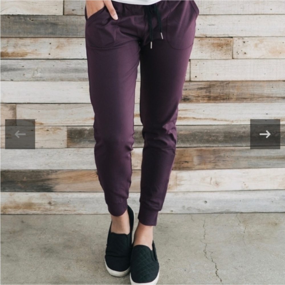 Plum Zyia Unwind Joggers.  Size Small